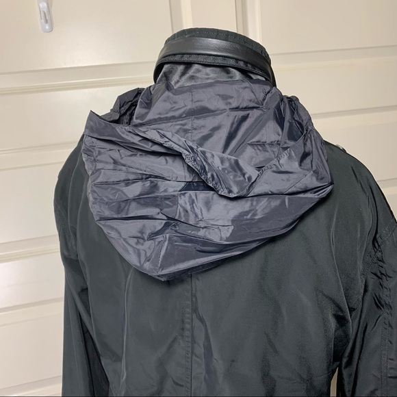 AVEC Les Filles Black Jacket Military Cargo Style Water Repellent Utility Jacket - Picture 9 of 14